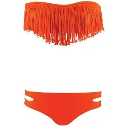 2-teilig: Modischer Bikini mit Fransen