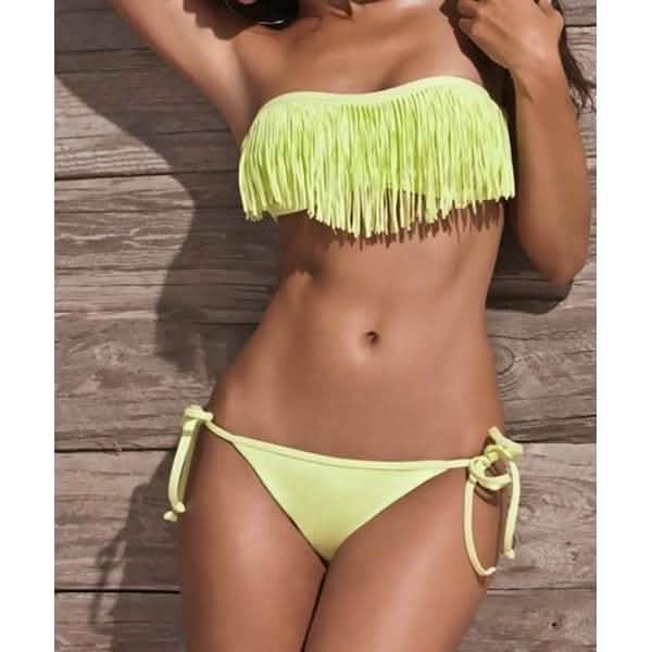 2-teilig: Modischer Bikini mit Fransen