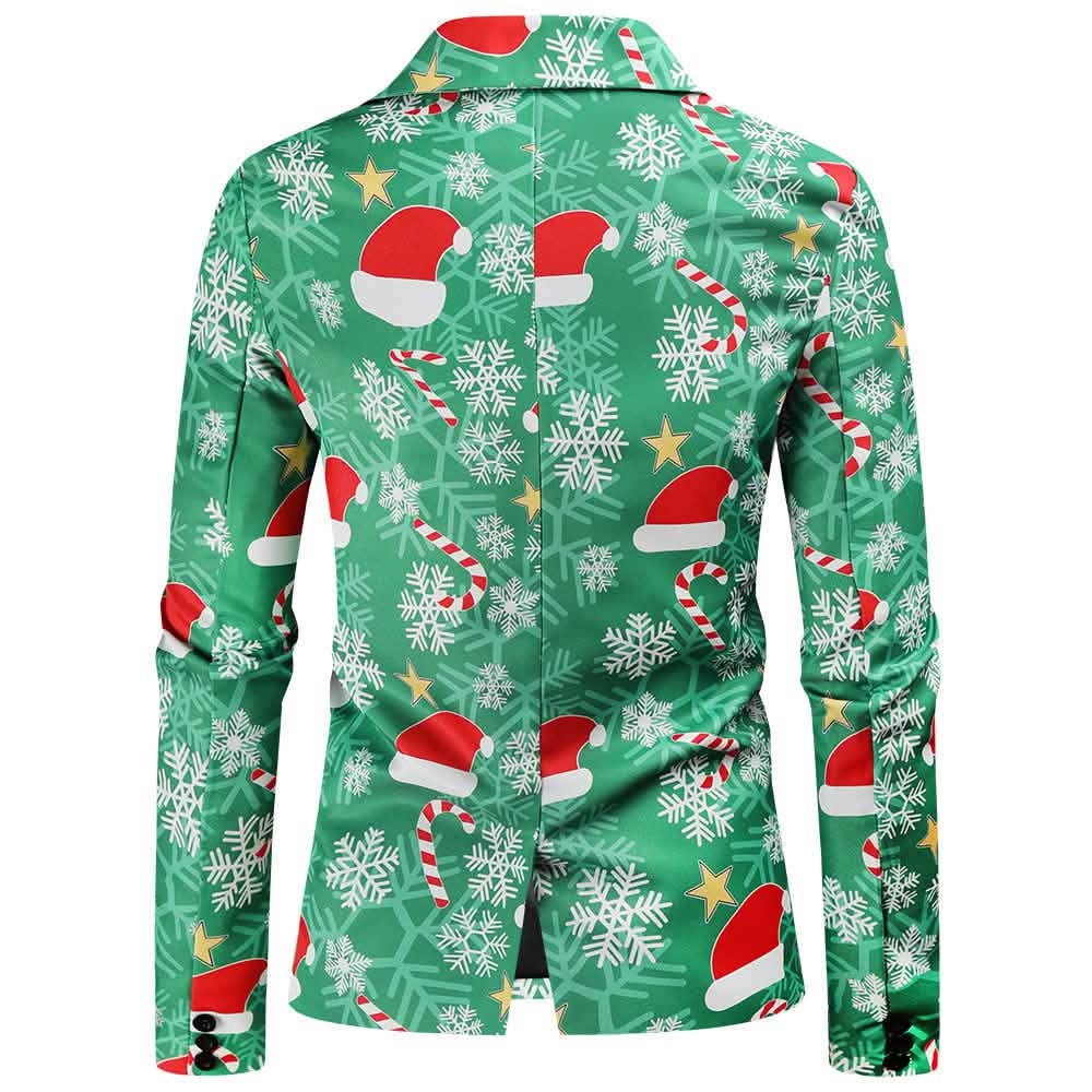 2-teilig: Lustige Ugly Christmas Kostüme für Herren – Kompletter Weihnachtsanzug