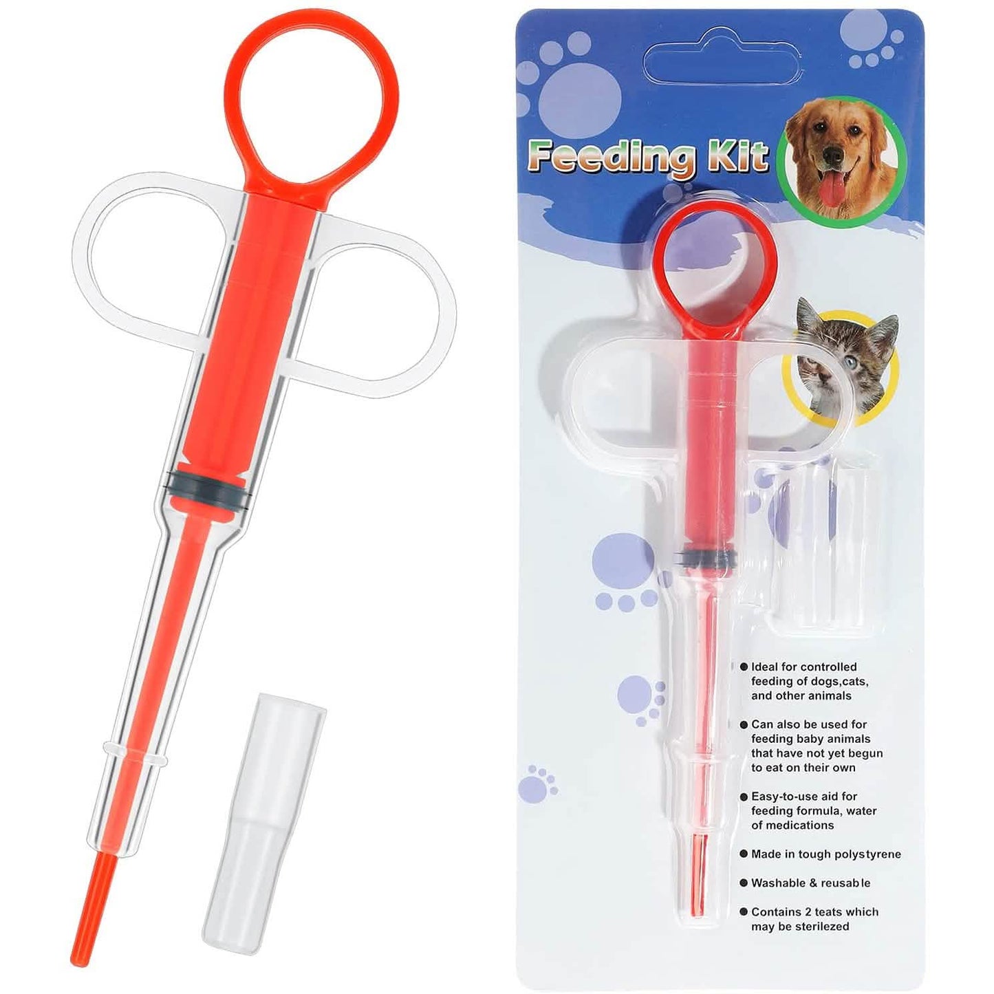 2-teilig: Haustier-Tablettenspritze