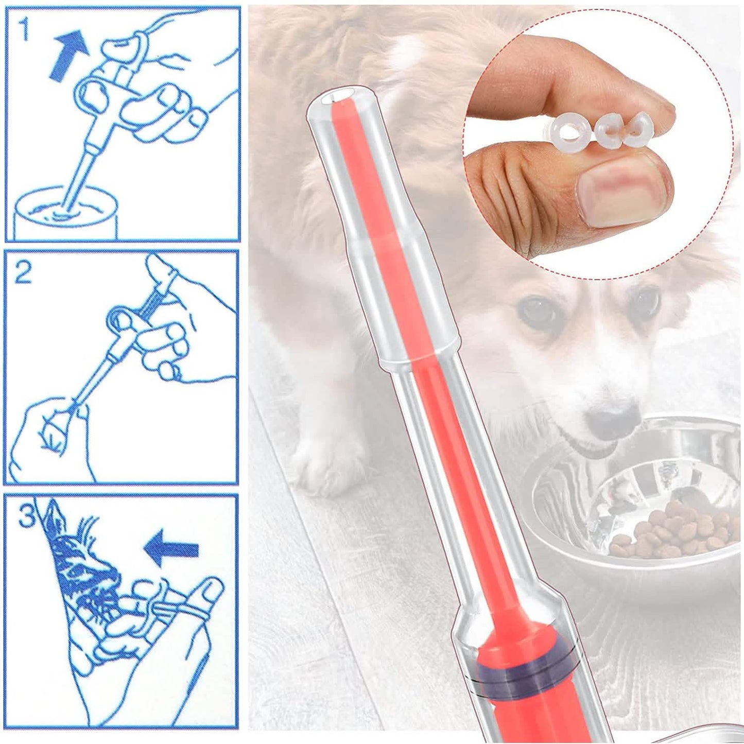 2-teilig: Haustier-Tablettenspritze