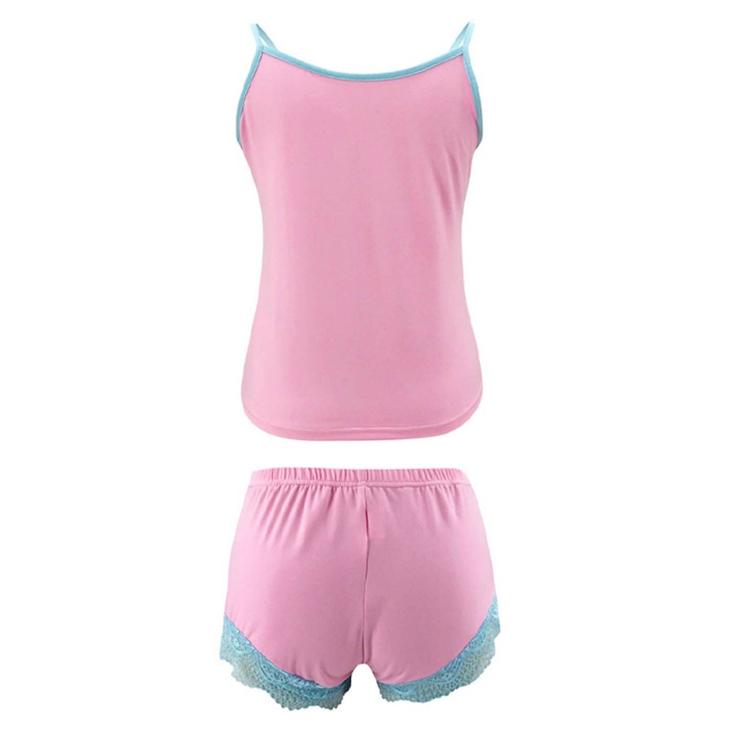 2-teiliges Set: Cami + Shorts Set für Damen Nachtwäsche