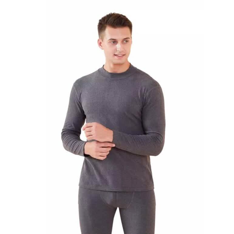 2-teiliges Set: Baumwoll-Thermo-Set mit Hemd und Hose