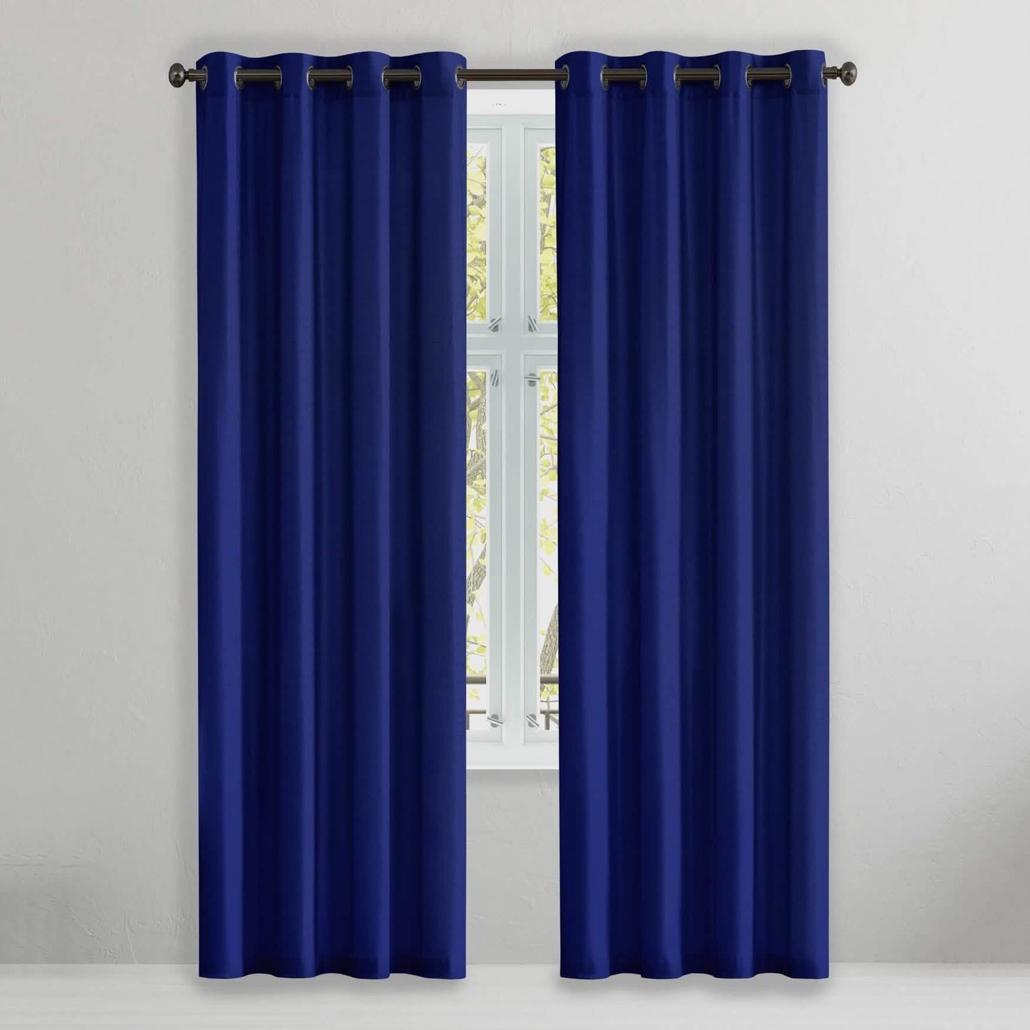 2-teiliges Set: Blickdichter Thermo-Fenstervorhang im Doppelpack