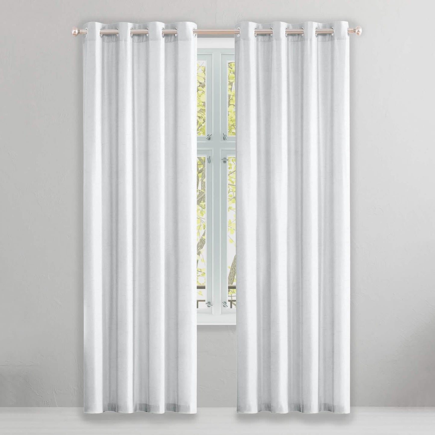 2-teiliges Set: Blickdichter Thermo-Fenstervorhang im Doppelpack