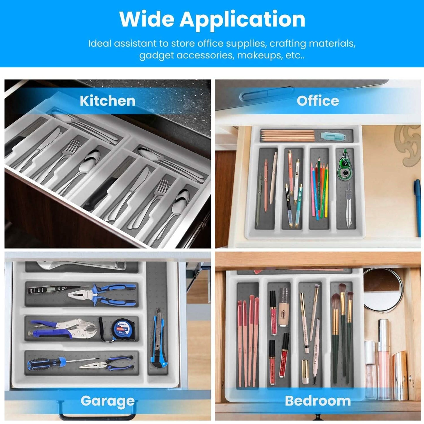 2-teilig: Besteck-Organizer