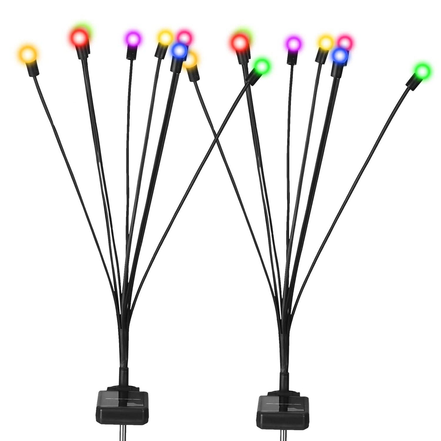 2er-Pack: Solar-Glühwürmchen-Lichter schwingende dekorative Weglampe