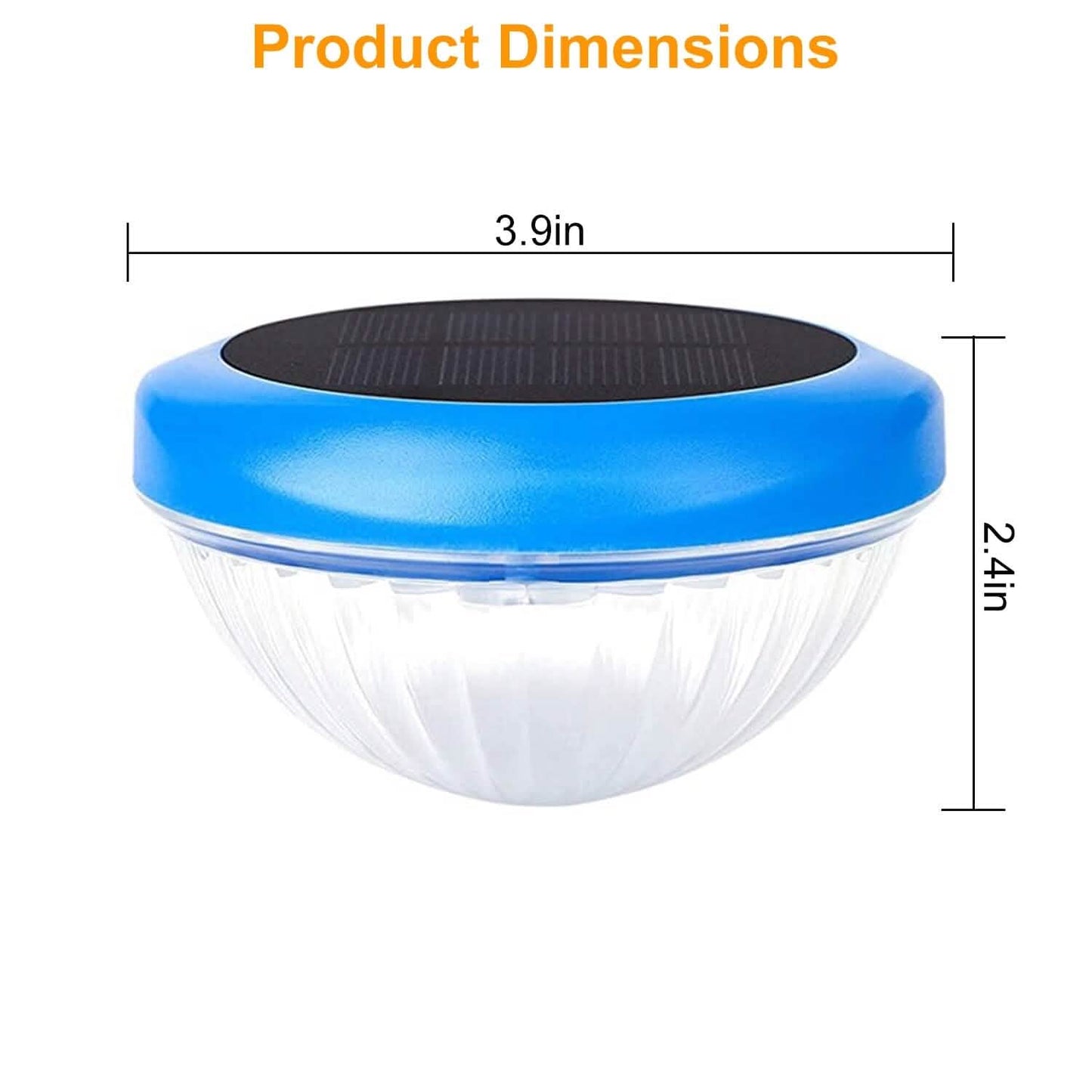 2 Stück: Solarbetriebene LED-Poolleuchte mit Farbverlauf und Farbwechsel