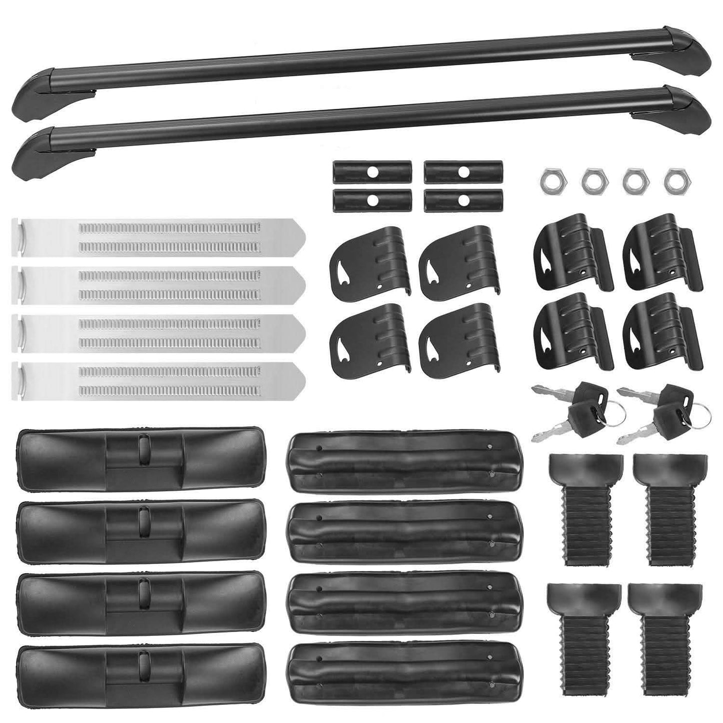 2-teilig: Universal 110CM/43-Zoll Auto Dachträger Querstrebe