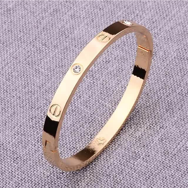 2-teilig: Damen-Armband aus Edelstahl mit Zirkonia-Einlage