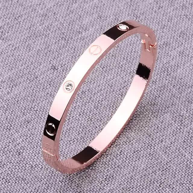 2-teilig: Damen-Armband aus Edelstahl mit Zirkonia-Einlage