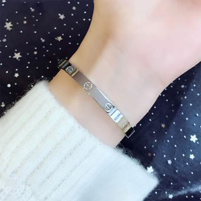 2-teilig: Damen-Armband aus Edelstahl mit Zirkonia-Einlage