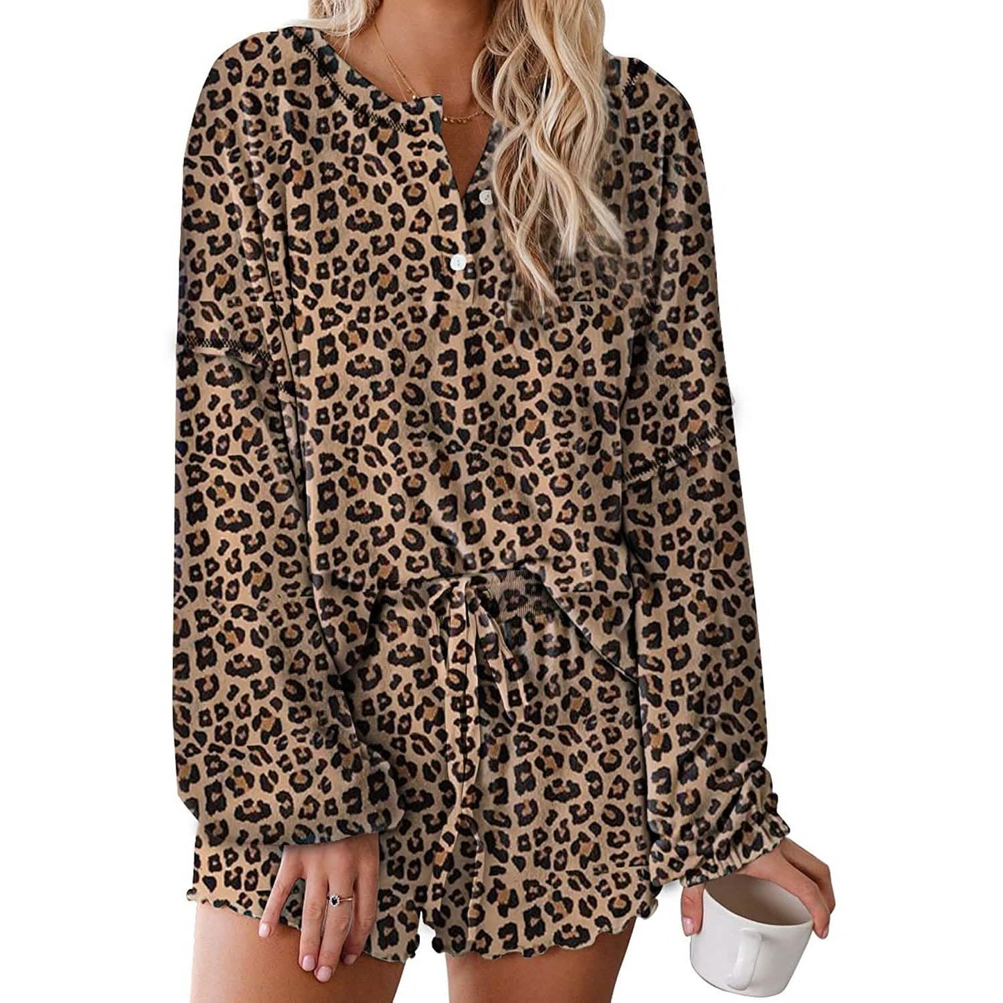 2-teilig: Damen Batik-Print Anzug