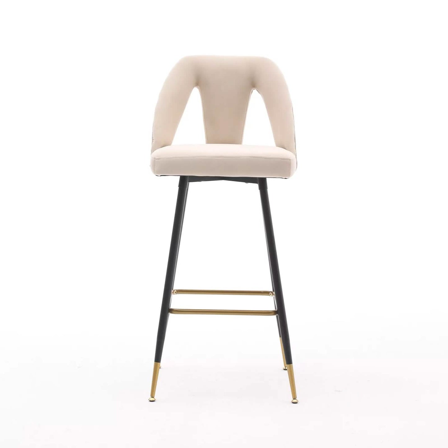 2er-Set: Moderner gepolsterter Barhocker