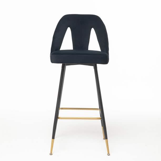 2er-Set: Moderner gepolsterter Barhocker