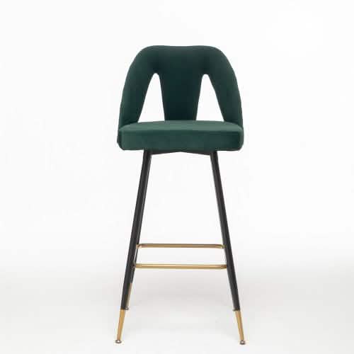 2er-Set: Moderner gepolsterter Barhocker