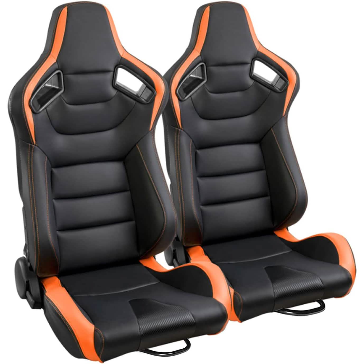 2-teiliges Set: Universelle PVC-Leder-Schalensitze