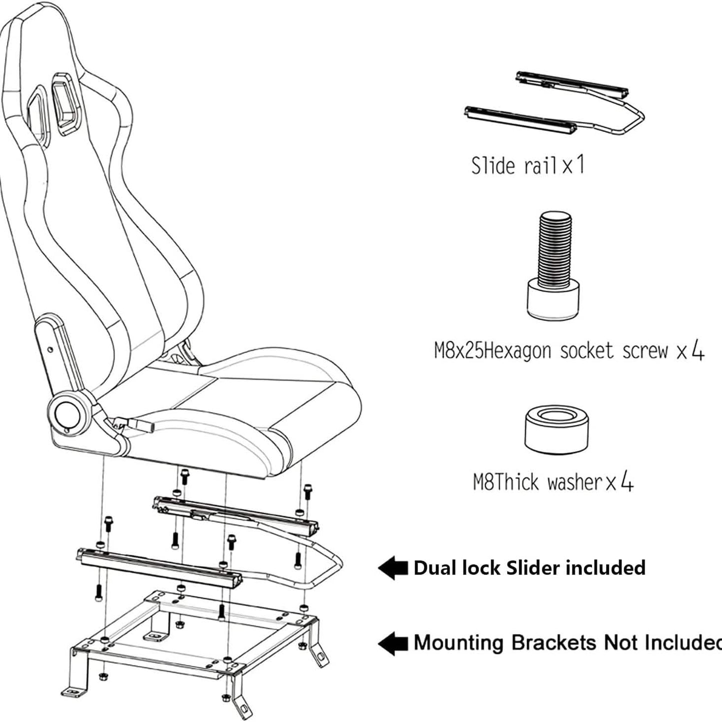 2-teiliges Set: Universelle PVC-Leder-Schalensitze