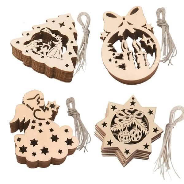20er-Pack: Weihnachtsdeko-Anhänger