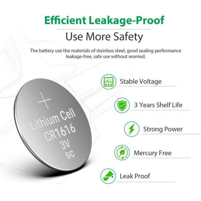 20er-Pack: CR 1616 3V Lithium-Batterien