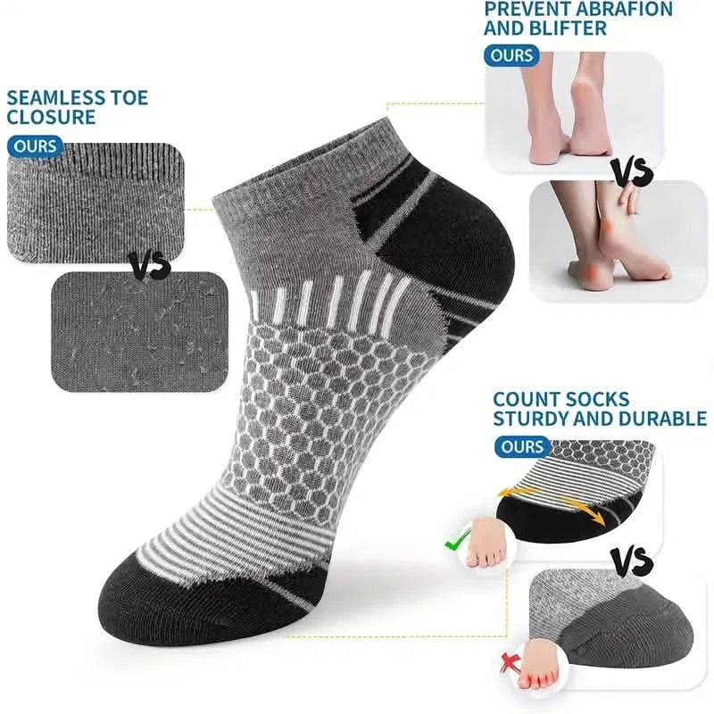 20 Paar: Herren Outdoor Farblich Passende Socken in Knöchelhöhe