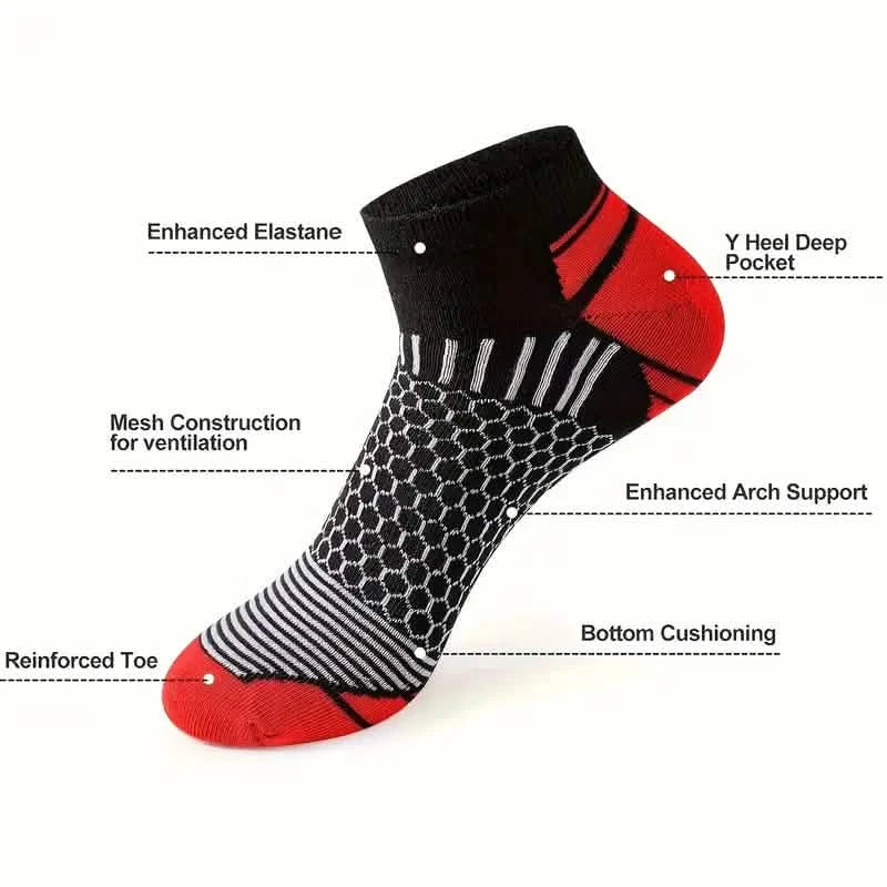 20 Paar: Herren Outdoor Farblich Passende Socken in Knöchelhöhe