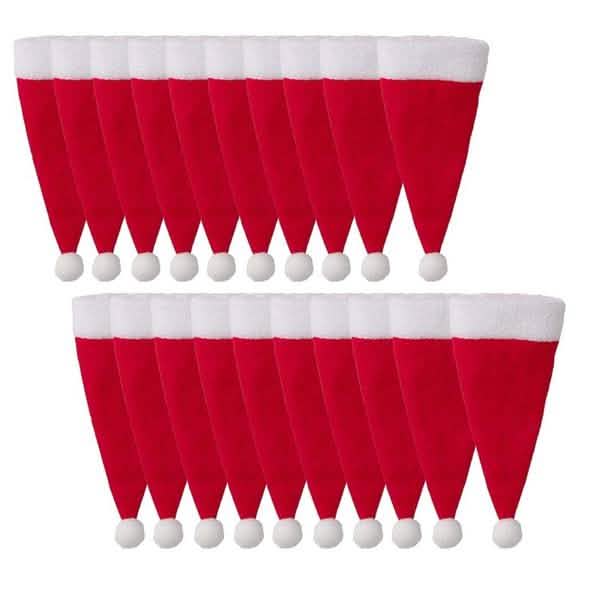 20-teilig: Weihnachtsmann-Mützen-Bestecktasche