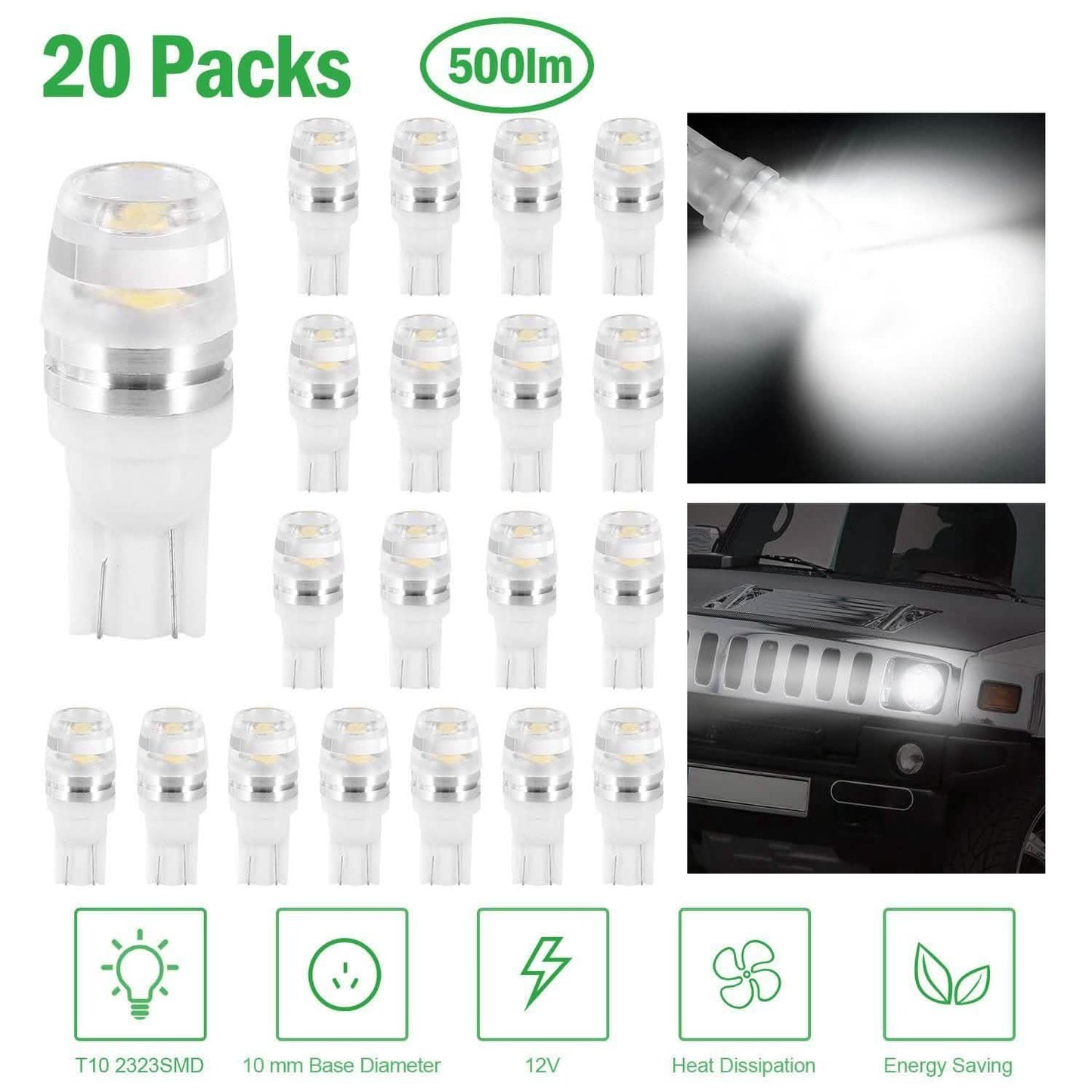 20er-Pack: LED-Autobirnen
