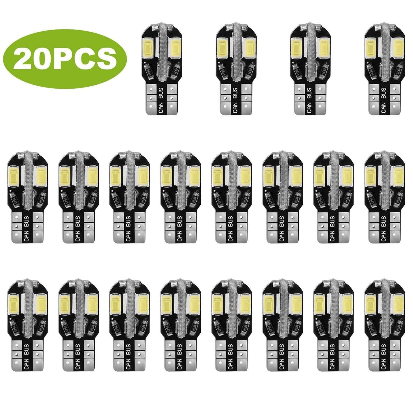 20 Stück: T10 SMD5730 LED-Leuchtmittel