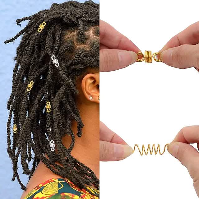 200-teiliges Set: Loc-Haarschmuck für Frauen mit Zöpfen und Dreadlocks
