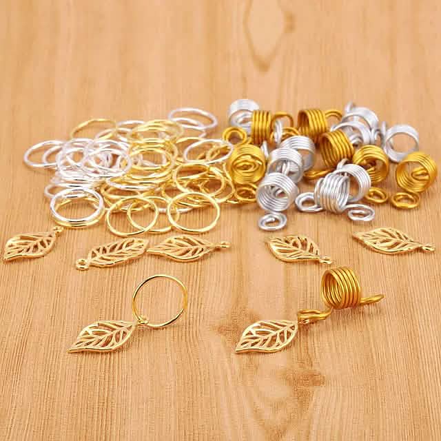 200-teiliges Set: Loc-Haarschmuck für Frauen mit Zöpfen und Dreadlocks