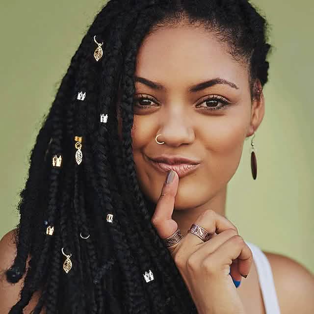 200-teiliges Set: Loc-Haarschmuck für Frauen mit Zöpfen und Dreadlocks