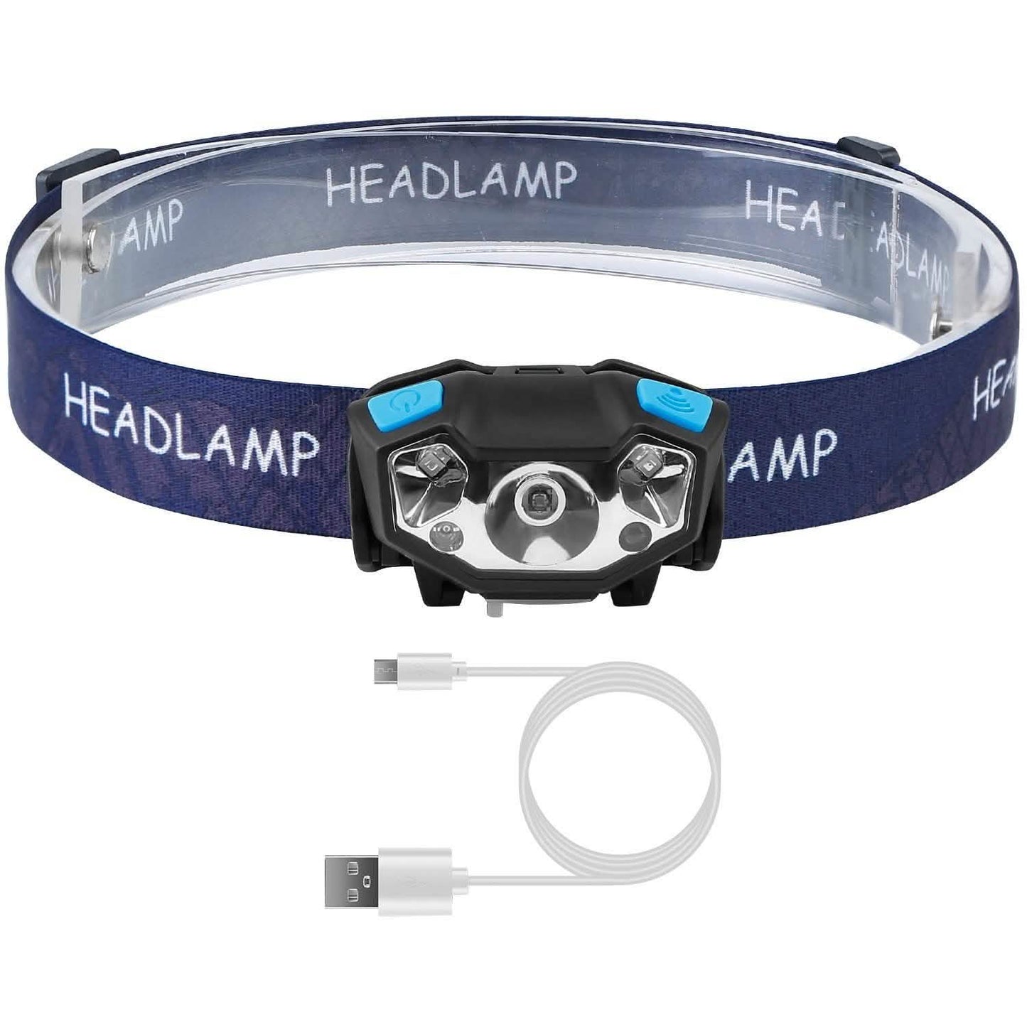20000LM LED-Stirnlampe USB wiederaufladbar Wellenbewegungssensor-Scheinwerfer