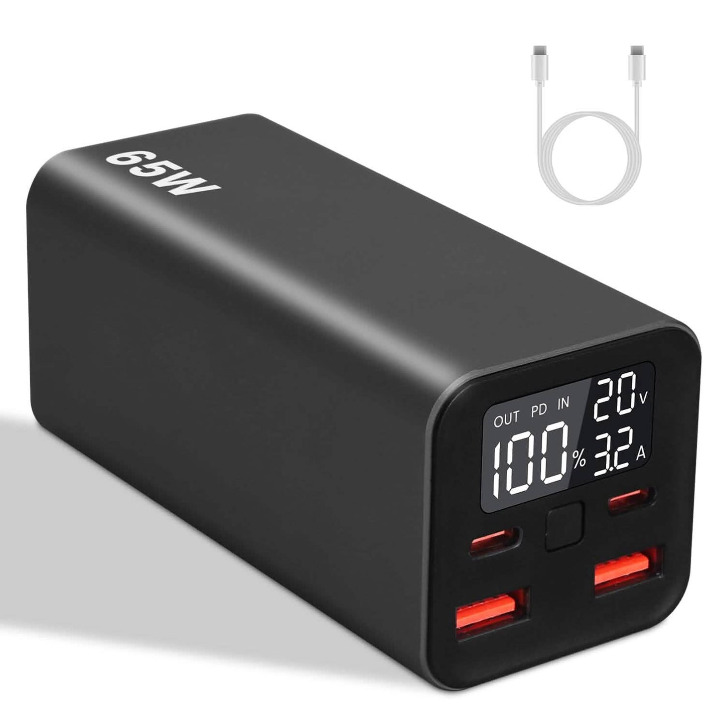 20000mAh 65W USB-C PD Laptop Powerbank Schnellladen