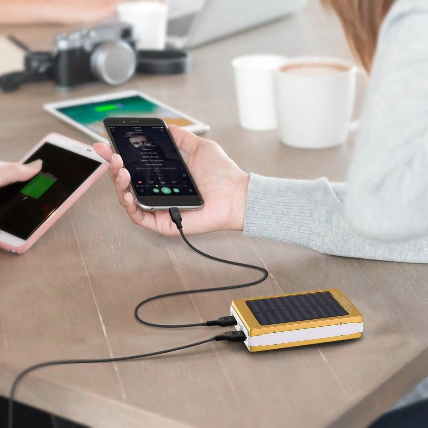 20.000 mAh Solar-Powerbank