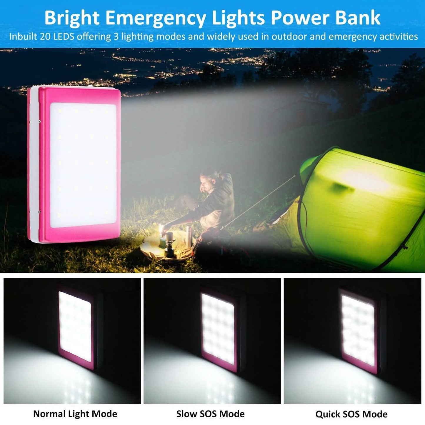 20.000 mAh Solar-Powerbank