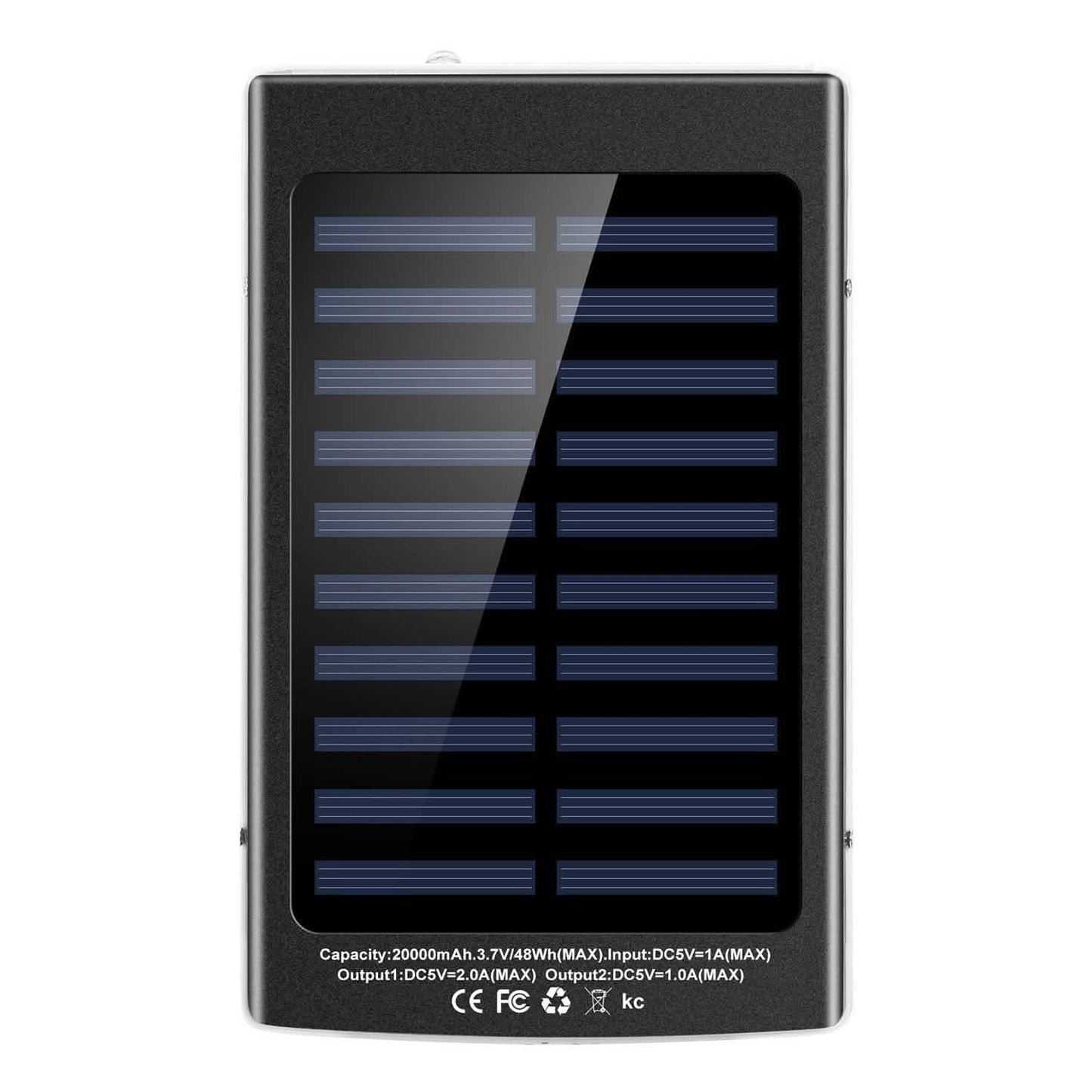 20.000 mAh Solar-Powerbank