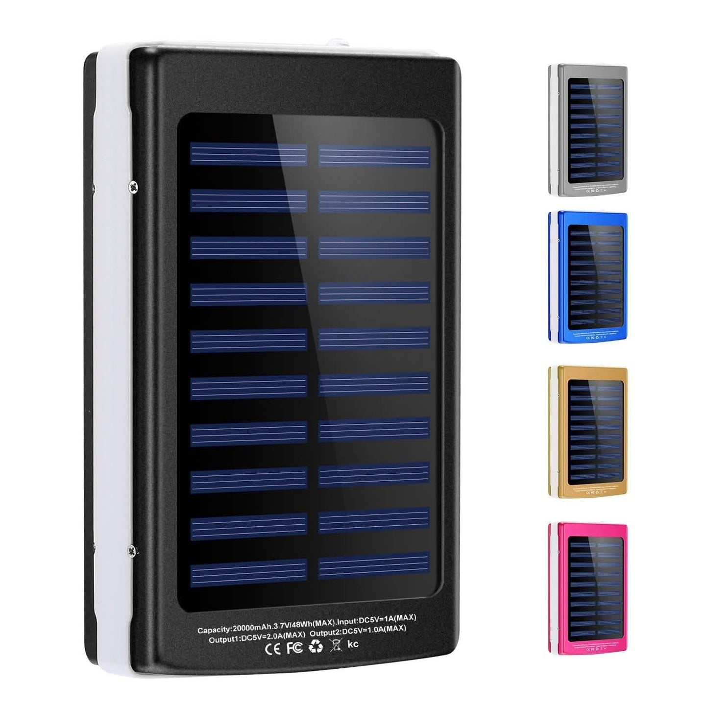 20.000 mAh Solar-Powerbank