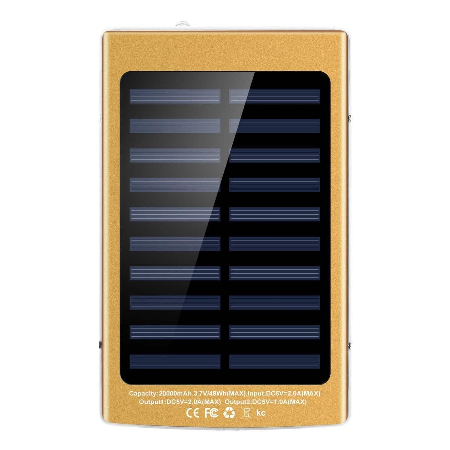 20.000 mAh Solar-Powerbank