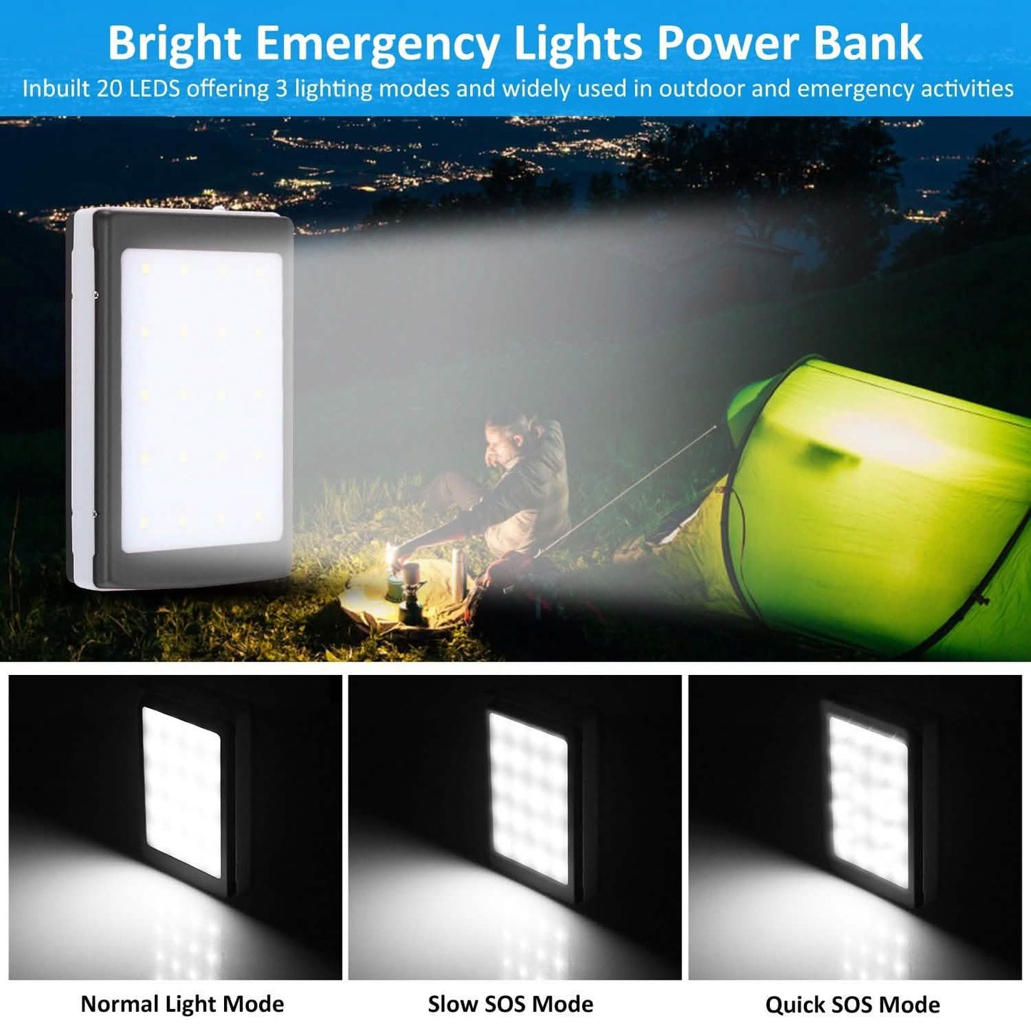 20.000 mAh Solar-Powerbank
