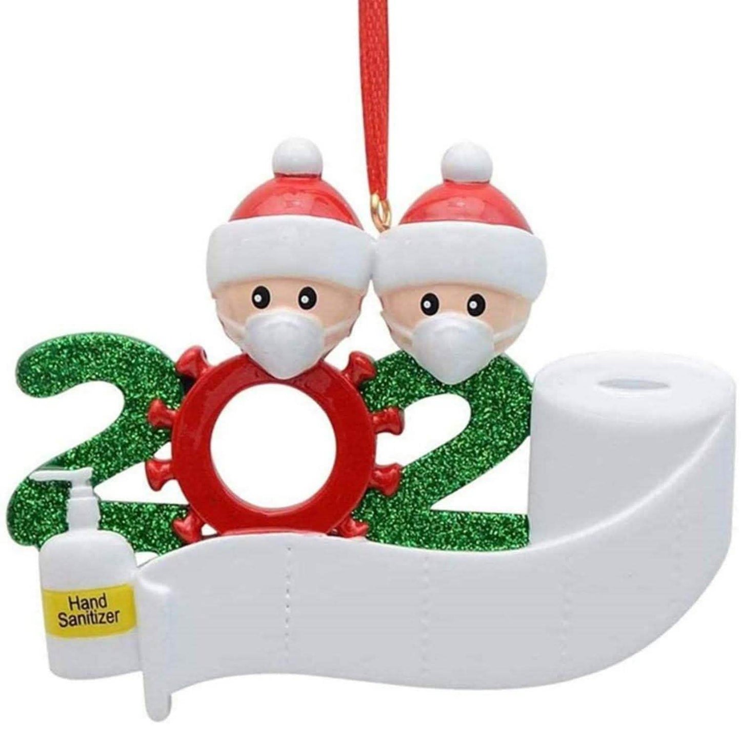 2020 Quarantäne Familie Personalisierte Weihnachtsornamente