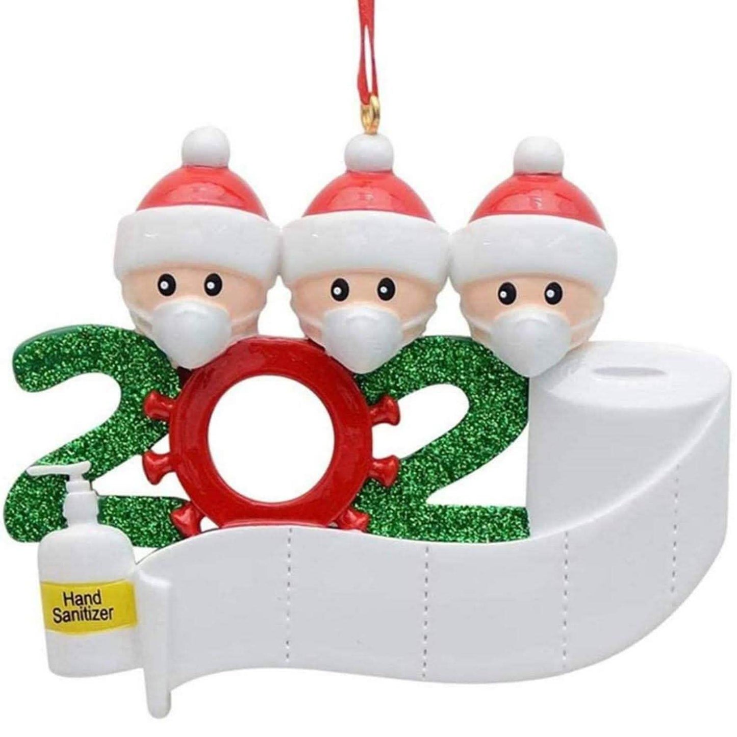 2020 Quarantäne Familie Personalisierte Weihnachtsornamente