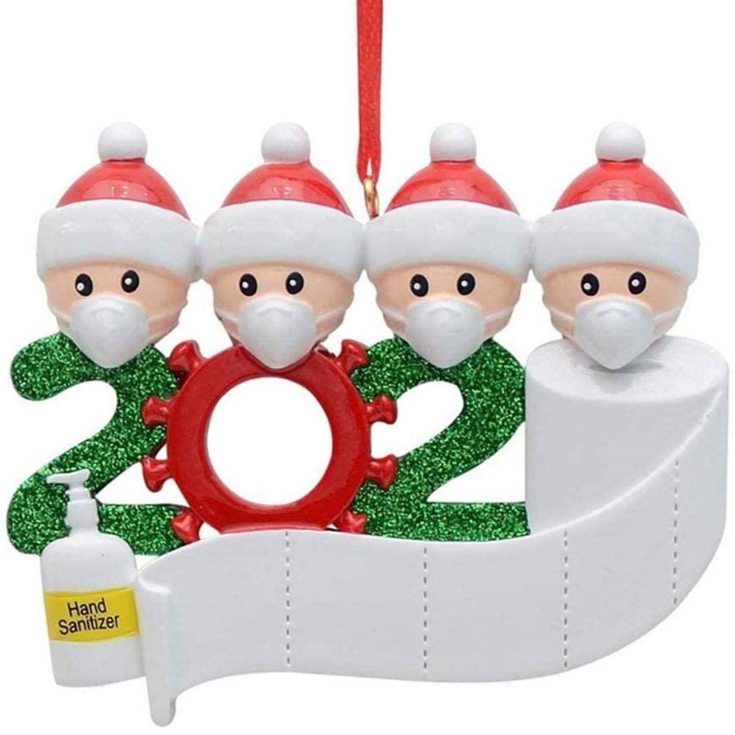 2020 Quarantäne Familie Personalisierte Weihnachtsornamente