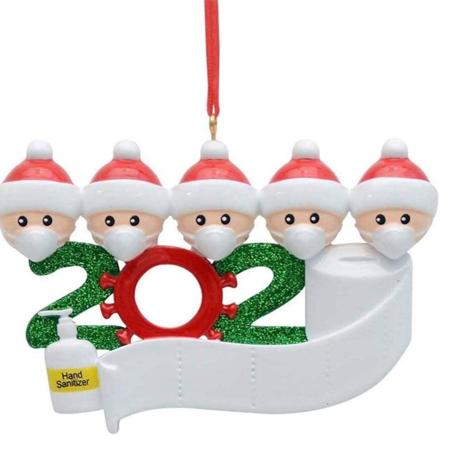 2020 Quarantäne Familie Personalisierte Weihnachtsornamente
