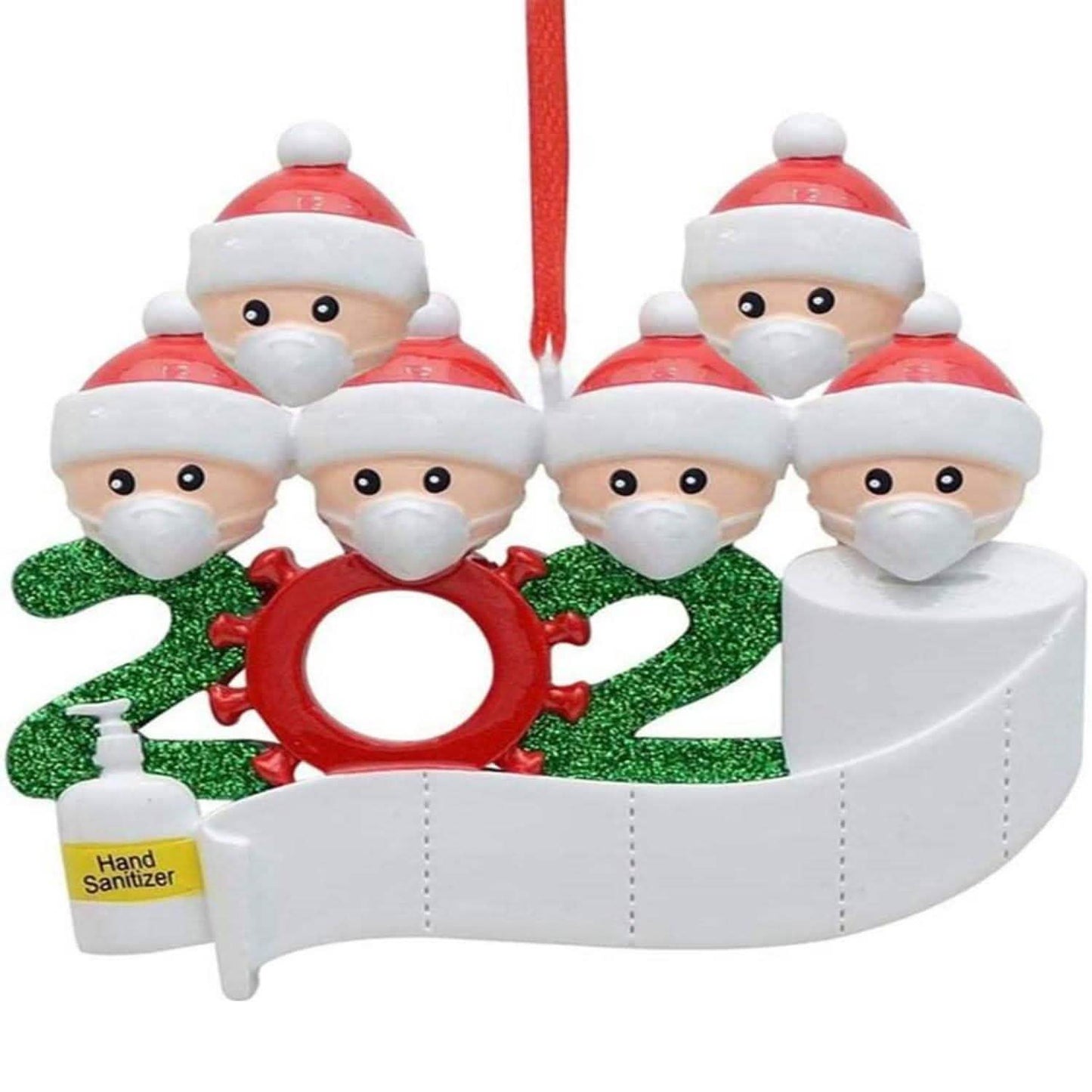 2020 Quarantäne Familie Personalisierte Weihnachtsornamente
