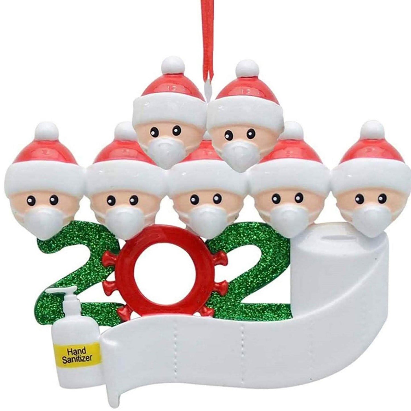 2020 Quarantäne Familie Personalisierte Weihnachtsornamente