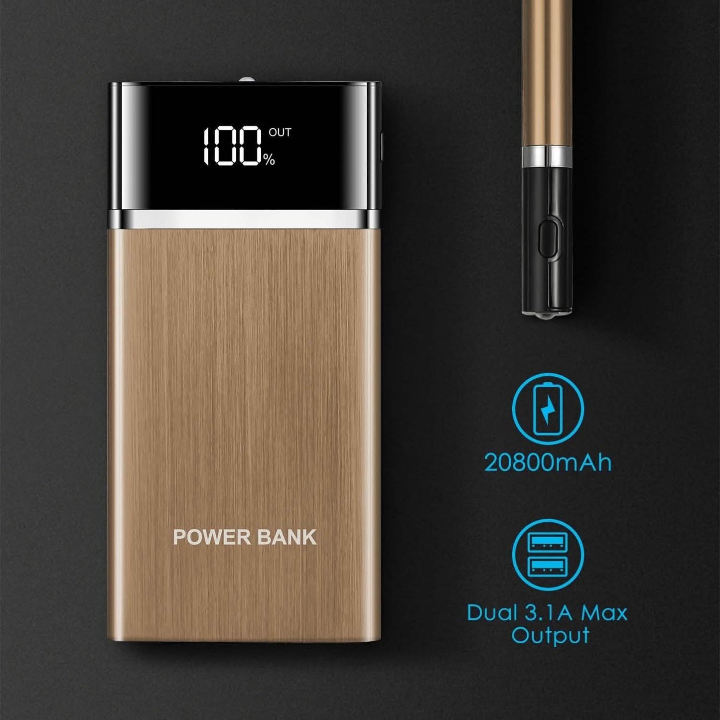 20800mAh Powerbank 76.96W Externer Akkupack