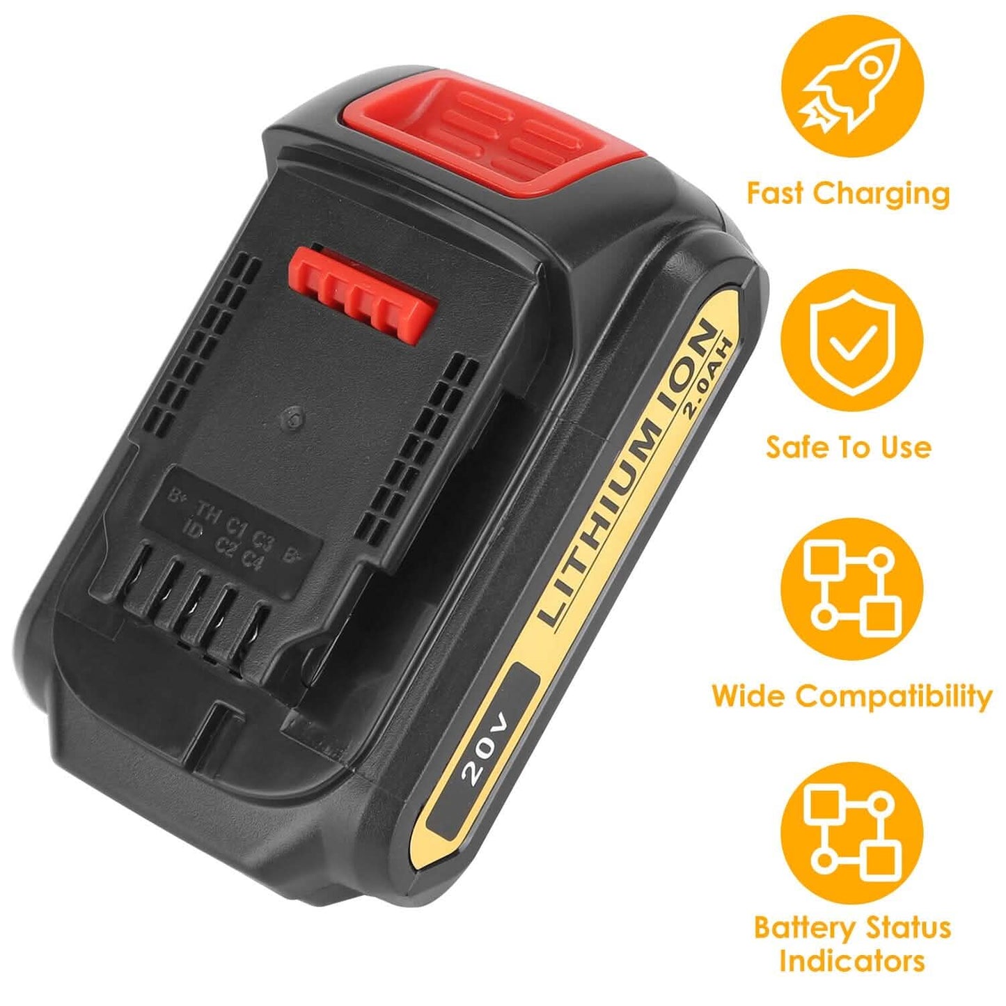 20V Ersatzakku passend für Dewalt DCB