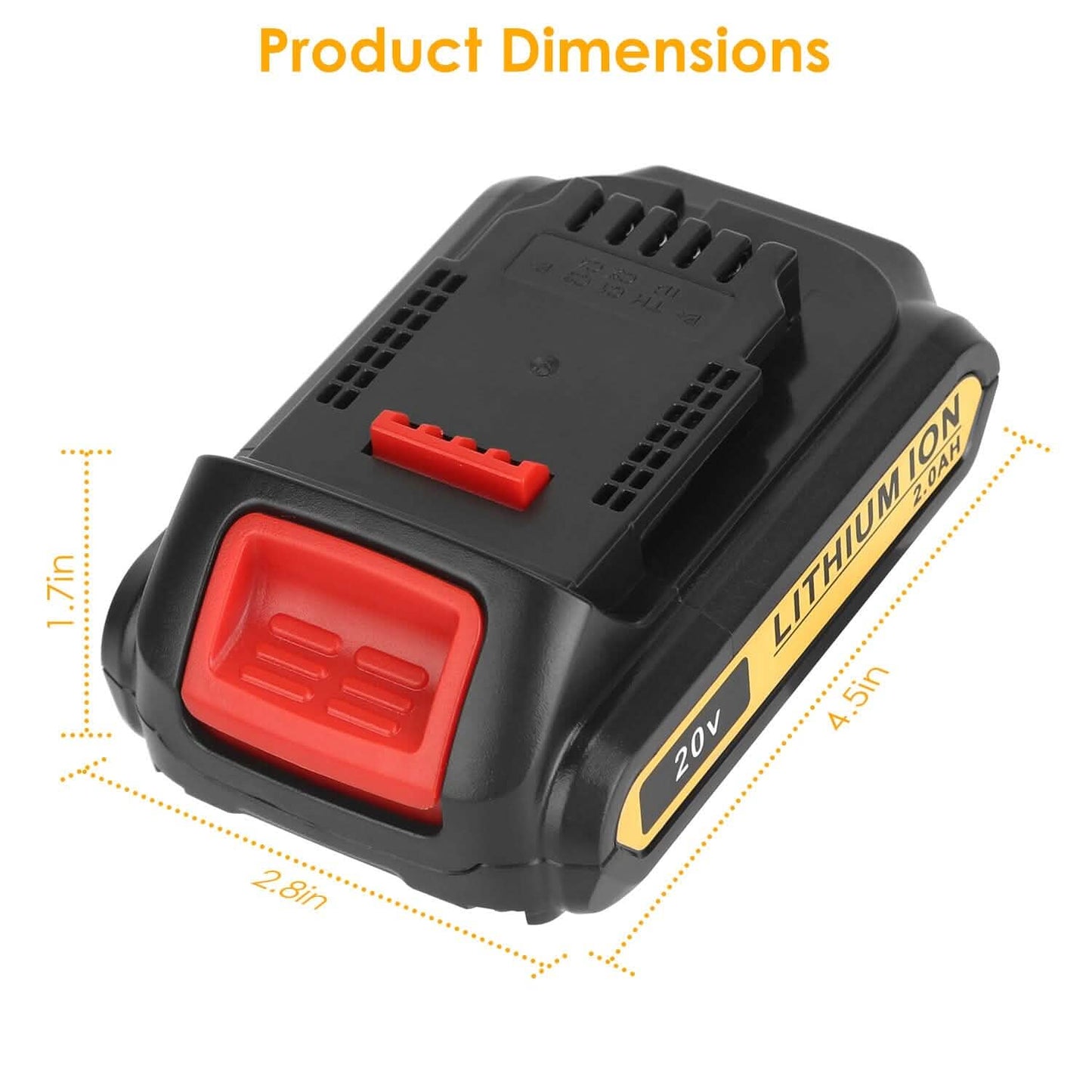 20V Ersatzakku passend für Dewalt DCB
