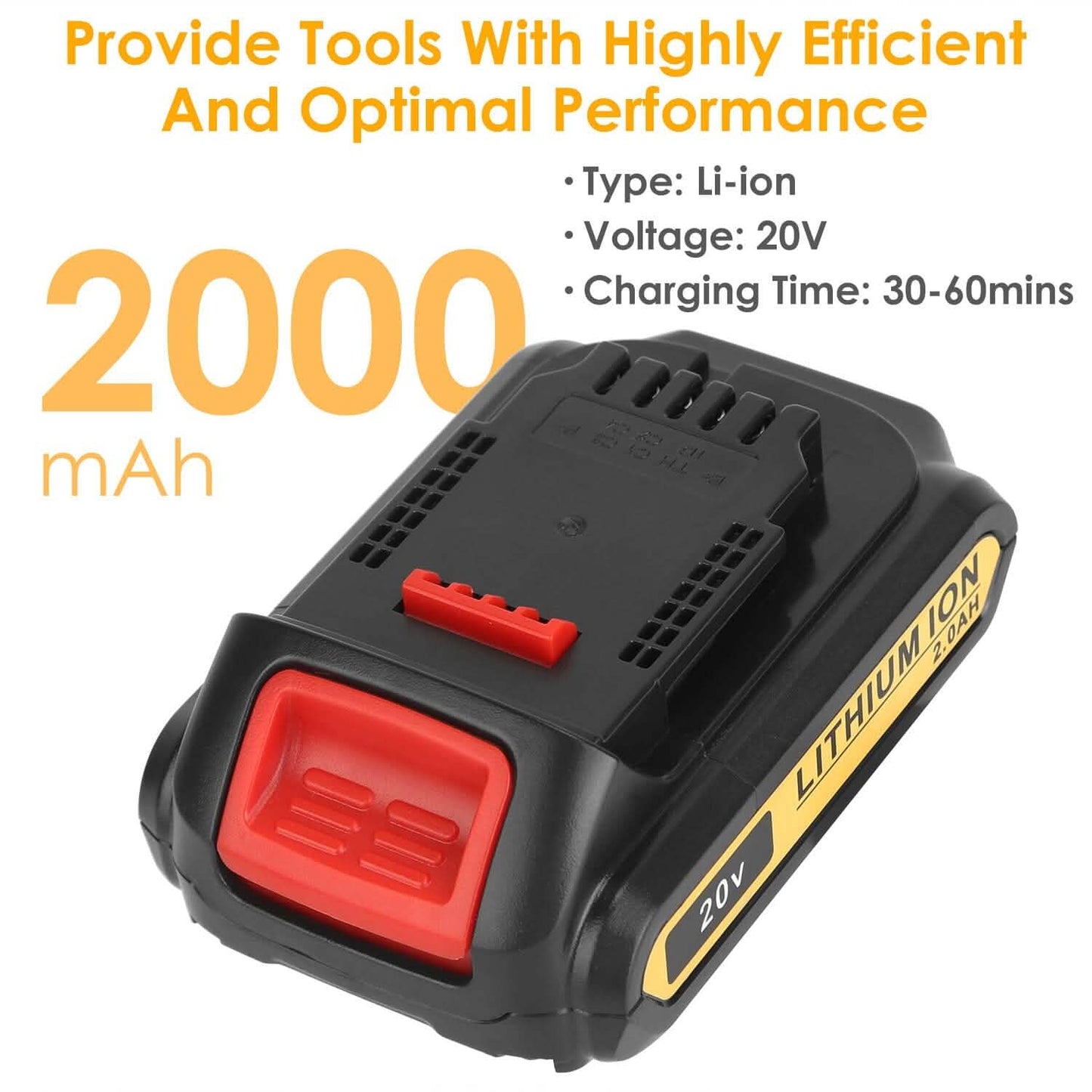 20V Ersatzakku passend für Dewalt DCB